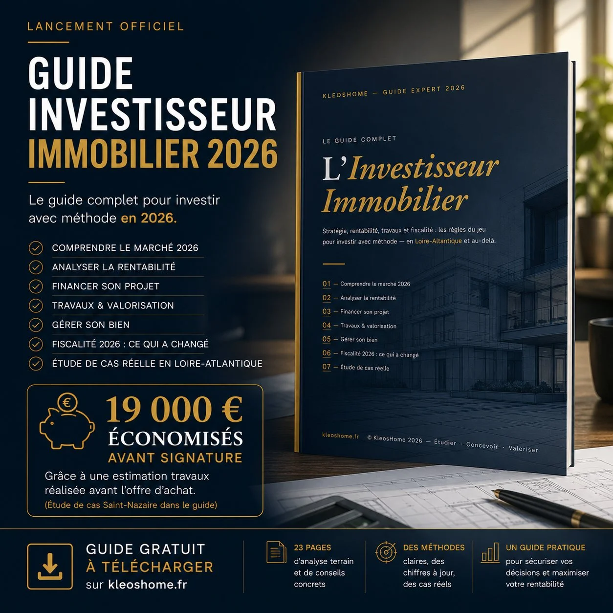 Guide Investisseur Immobilier 2026 KleosHome