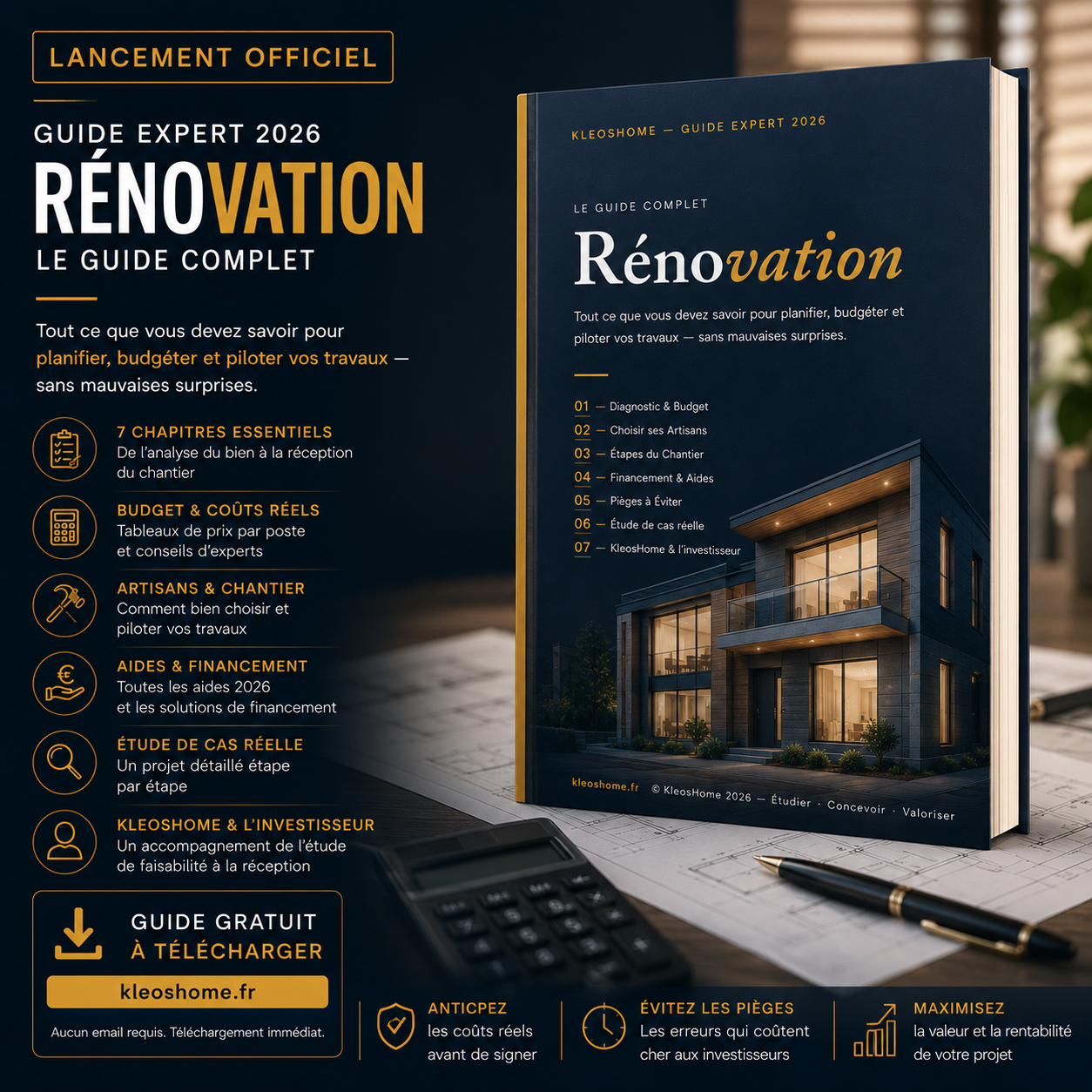 Guide Rénovation 2026 KleosHome